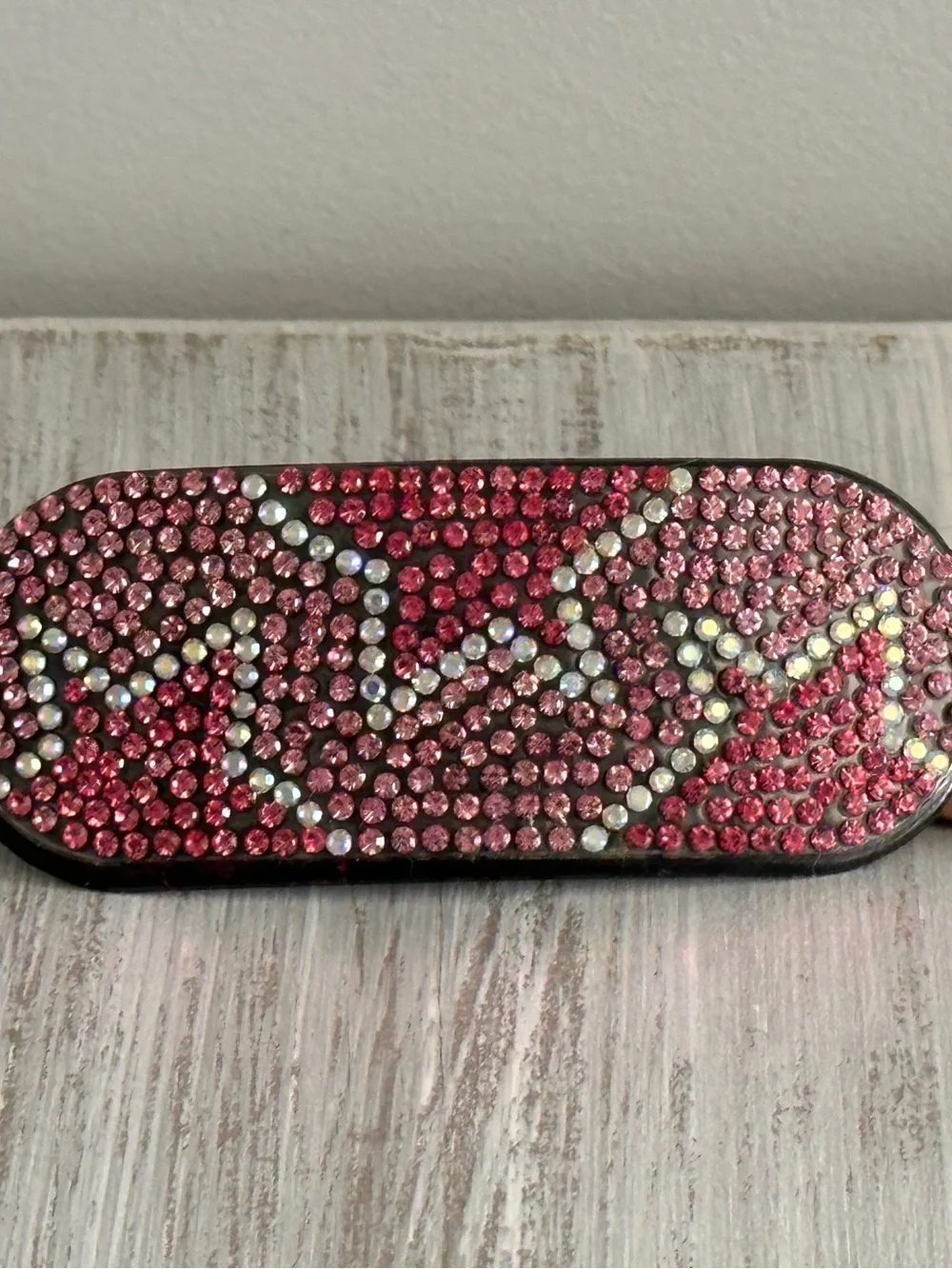NWT Too Cute Diamond Painted Painting Barrette Stars In Pinks & Silver
